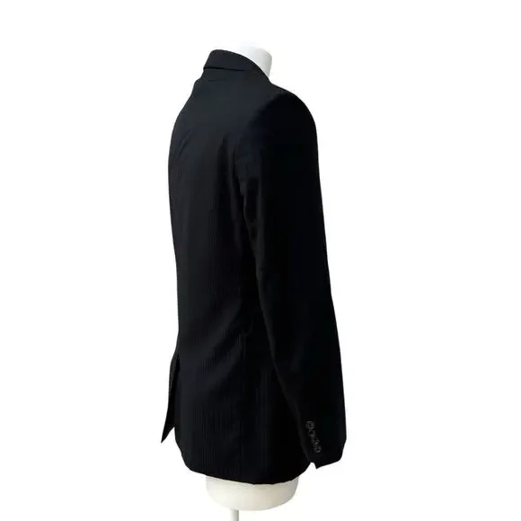 Givenchy Sport Coat Blazer Jacket 43” Chest Black Wool 3 Button Single Breasted - Picture 8 of 15